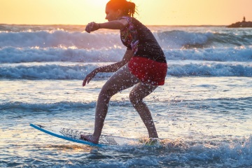 20220419 Surf/Skim Afternoon + Evening @ South Jetty