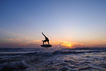 20220419 Surf/Skim Afternoon + Evening @ South Jetty