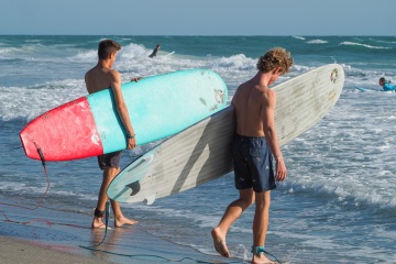 20220419 Surf/Skim Afternoon + Evening @ South Jetty