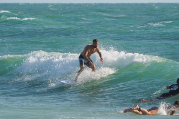 20220419 Surf/Skim Afternoon + Evening @ South Jetty