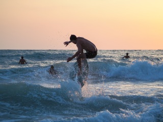 20220507 Afternoon and Evening Surf Photos @ South Jetty