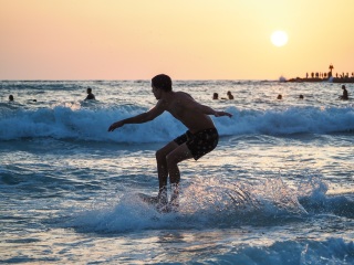 20220507 Afternoon and Evening Surf Photos @ South Jetty