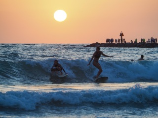20220507 Afternoon and Evening Surf Photos @ South Jetty