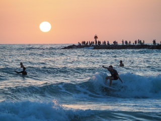20220507 Afternoon and Evening Surf Photos @ South Jetty