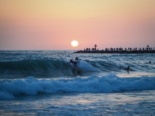 20220507 Afternoon and Evening Surf Photos @ South Jetty