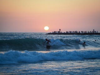 20220507 Afternoon and Evening Surf Photos @ South Jetty