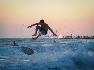 20220507 Afternoon and Evening Surf Photos @ South Jetty