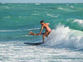 Surfing At South Jetty, Evening Of 5/11/22