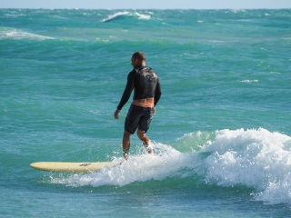 Surfing At South Jetty, Evening Of 5/11/22